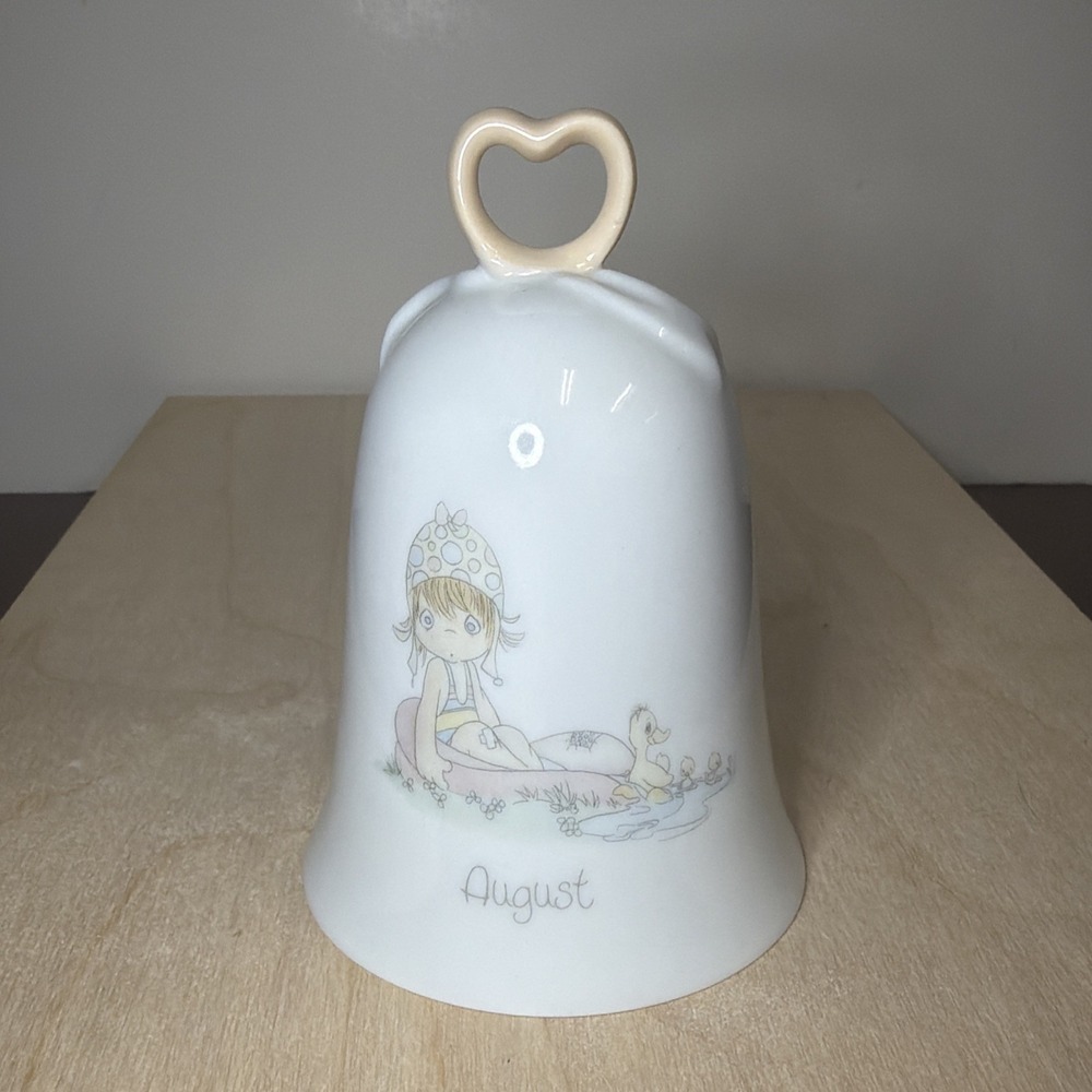 Precious Moments‎ "August" Birthday Bell 1987 Samuel Butcher Enesco